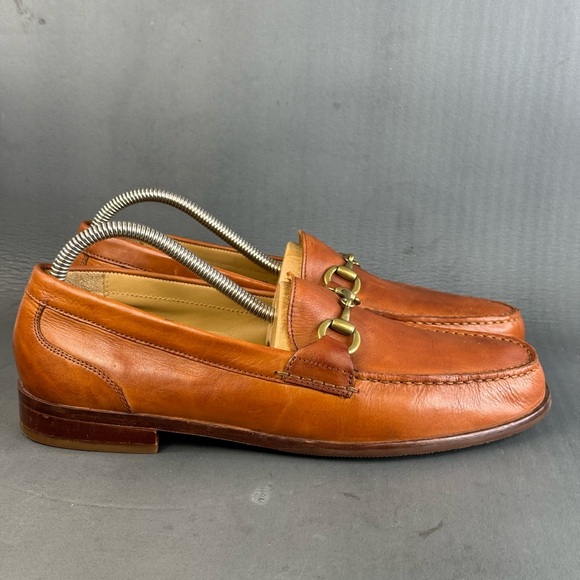 Cole Haan Horse Bit brown leather penny loafer shoes men’s size 9.5